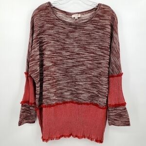 Umgee Colorblock Long Sleeve Cozy Top